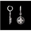 Image 2 : 0.60 ctw Diamond Earrings - 14KT White Gold