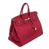 Image 8 : Hermes Burgundy Togo Leather Brikin 40cm Satchel Bag