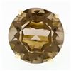Image 4 : Vintage 14K Gold Large Round Smoky Quartz High Profile Solitaire Cocktail Ring