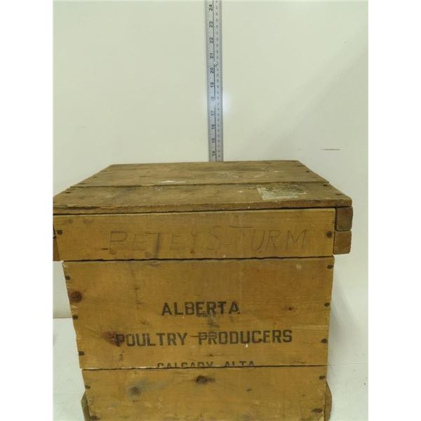 AB Poultry Wooden Egg Crate