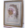 Image 1 : Original, Framed Pastel, First Nation Boy