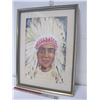 Image 1 : Original Painting of Cree Chief Little Hawk