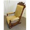 Image 1 : Antique Victorian Upholstered Rocking Chair