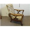 Image 1 : Antique Adjustable Uphostered Smokers Chair