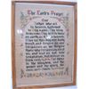 Image 1 : Framed "The Lord's Prayer" Cross Stiched