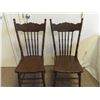 Image 1 : Set of 2 Press Back Kitchen Chairs