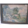 Image 2 : 2 Framed Signed Old Cottages Prints By T. Noelsmit