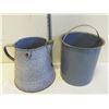 Image 2 : Grey Enamel Jug and Bucket