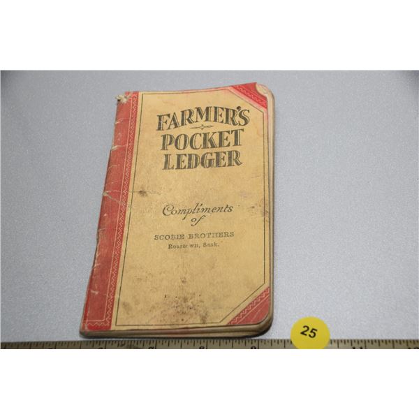 1935 John Derre Pocket ledger