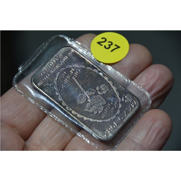 1 Troy oz sterling fine silver bar