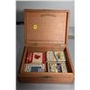 Image 1 : Lockingcigar box & playing cards
