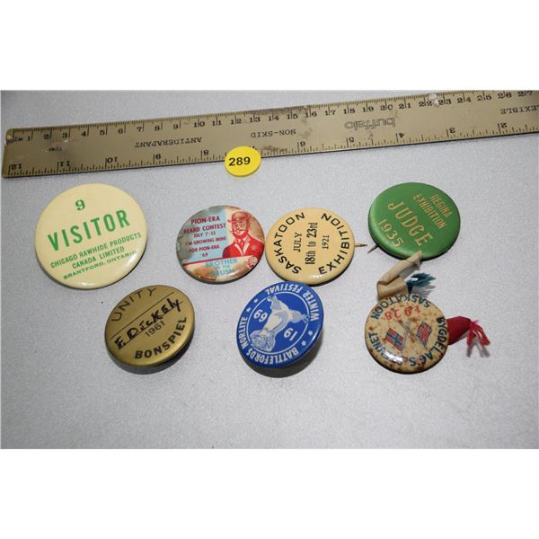 Vintage pinbacks