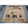 Image 1 : Antique Sask Auction poster