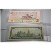 Image 2 : 1986 $2 & 1967 $1 Canada Bank Notes