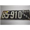 Image 1 : 1927 Sask License plate