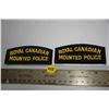 Image 1 : RCMP shoulder patches