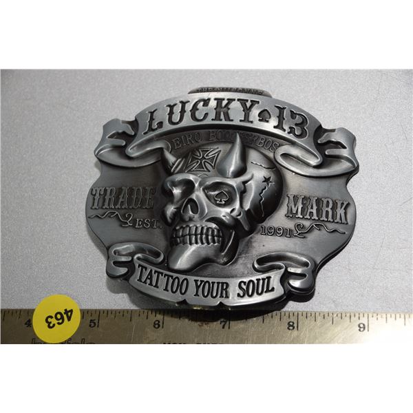 Bikers belt buckle