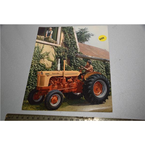 1964 Case tractor postcard