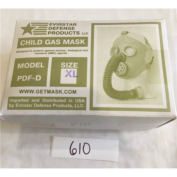 child gas mask, size XL