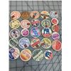Image 1 : LOT OF 25 DIFFERENT VINTAGE MILK BOTTLE CAPS