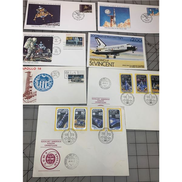 VINTAGE FIRST DAY COVER STAMP ENVELOPES AND SPACE RELATED ETC