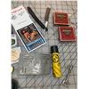Image 3 : MISC LOT KNIVES STRAIGHT RAZOR BELT BUCKLE ETC