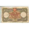 Image 2 : Italy under Mussolini rule. 1939 100 Lire. Fine with many creases.
