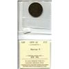 Image 2 : 1859 Narrow 9 Canadian Victorian Large Cent. ICCS certified and graded F-15 Narrow 9. Has Rotated Di