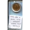 Image 1 : 1886 Canadian Victorian Large Cent. Obverse 2 (Double Chin). Encased. VG-8. Cleaned.
