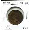 Image 1 : 1899 Canadian Victorian Large Cent. EF-40. Nice.