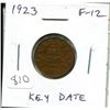 Image 1 : 1923 Canadian Small Cent. Key Date. F-12.