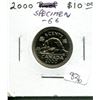 Image 1 : 2000 Nickel 5 Cents. Specimen-66. From a Specimen Set. Nice.