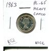 Image 1 : 1963 Canadian Silver 10 Cents. Proof Like-65 with Heavy Cameo. Nice.
