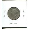 Image 2 : 1890H Canadian Victorian Silver 25 Cents. Heaton Mint. Key Date. VG-8.