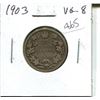 Image 1 : 1903 Canadian Silver 25 Cents. VG-8.