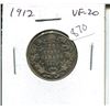 Image 1 : 1912 Canadian Silver 25 Cents. George V. VF-20. Nice.