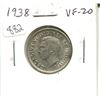 Image 1 : 1938 Canadian Silver 25 Cents. VF-20. Nice.