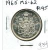 Image 1 : 1965 Canadian Silver 50 Cents. MS-62. Nice.
