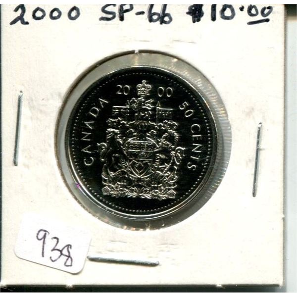 2000 50 Cents. Specimen-66 from a Specimen Set. Nice.