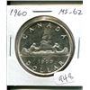 Image 1 : 1960 Canadian Silver Dollar. MS-62. Nice.