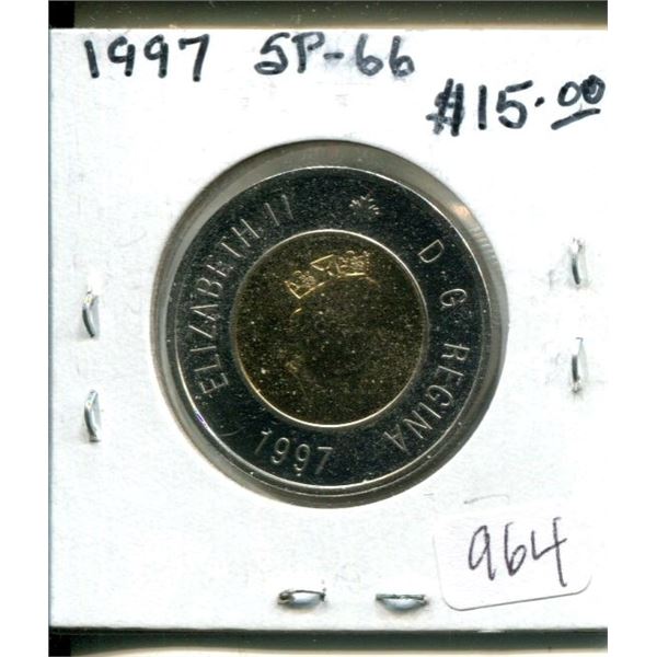 1997 Toonie. Specimen-66 from a Specimen Set. Nice.