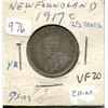 Image 1 : Newfoundland. 1917c Silver 25 Cents. Minted in Ottawa because of World War I. The first of only 2 Si