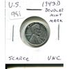 Image 1 : U.S. 1943D Doubled Mint Mark Steel Cent. Uncirculated. Nice.