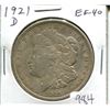Image 1 : U.S. 1921D Morgan Silver Dollar. EF-40. Nice.