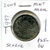 Image 1 : 2009 Royal Canadian Mint medal. BU. Scarce.