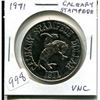 Image 1 : 1971 Calgary Trade Dollar. Celebrates the Calgary Stampede. Uncirculated.