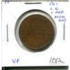 Image 1 : Pre-Confederation Token. Prince Edward Island PC-7C1. 1857 Half Penny. Large Quatrefoil, Large AND, 