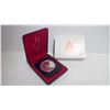 Image 1 : 1976 Library of Parliament Centennial Specimen Silver Dollar. In case and box of issue.