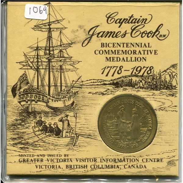 Captain James Cook Bicentennial Commemorative Medal 1778 – 1978. Minted ...