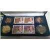 Image 2 : 1953 – 2003 Queen Elizabeth II Coronation Coin & Stamp Set. Includes 4 different Canadian coins and 